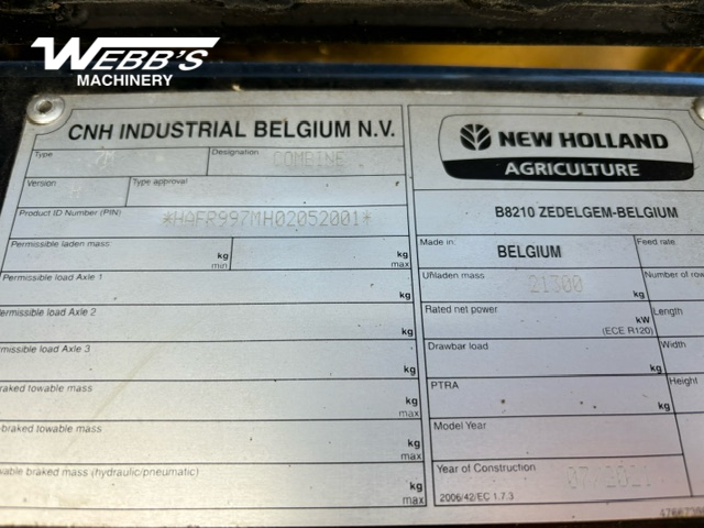 2021 New Holland CR9.90Z Combine