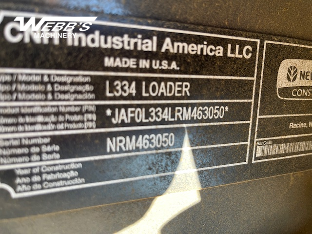 2024 New Holland L334 Skid Steer Loader