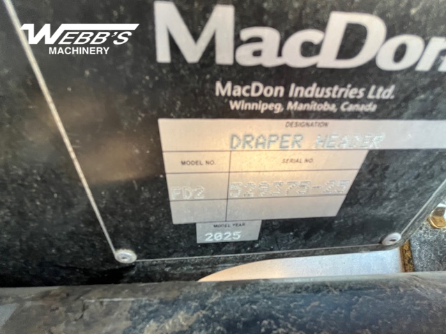 2025 MacDon FD250 Header Combine