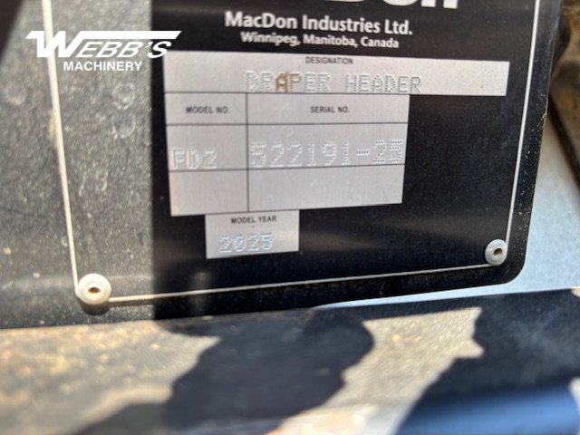2025 MacDon FD245 Header Combine