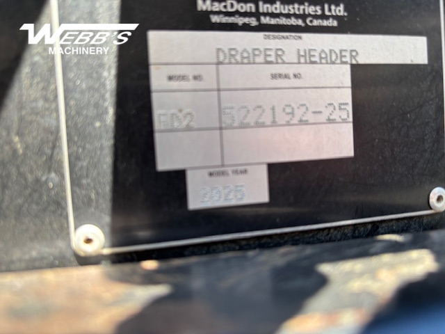 2025 MacDon FD245 Header Combine