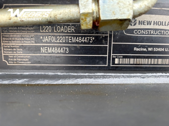 2014 New Holland L220-T4B Skid Steer Loader