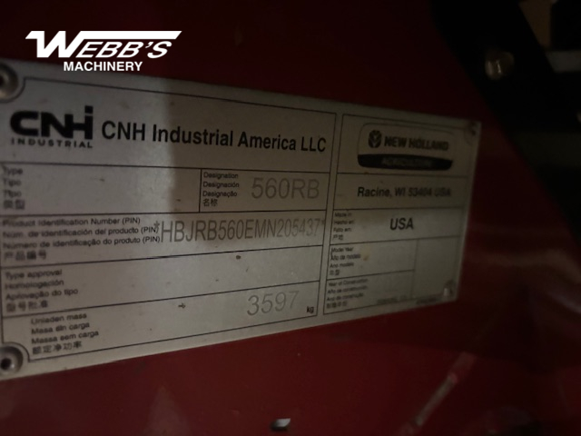 2021 New Holland Rollbelt 560 Baler/Round