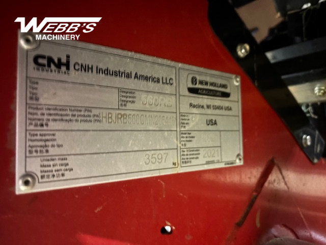 2021 New Holland Rollbelt 560 Baler/Round