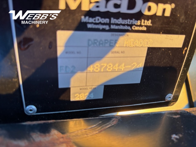 2024 MacDon FD240 Header Combine