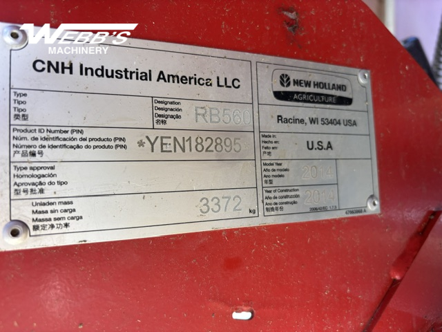 2014 New Holland Rollbelt 560 Baler/Round