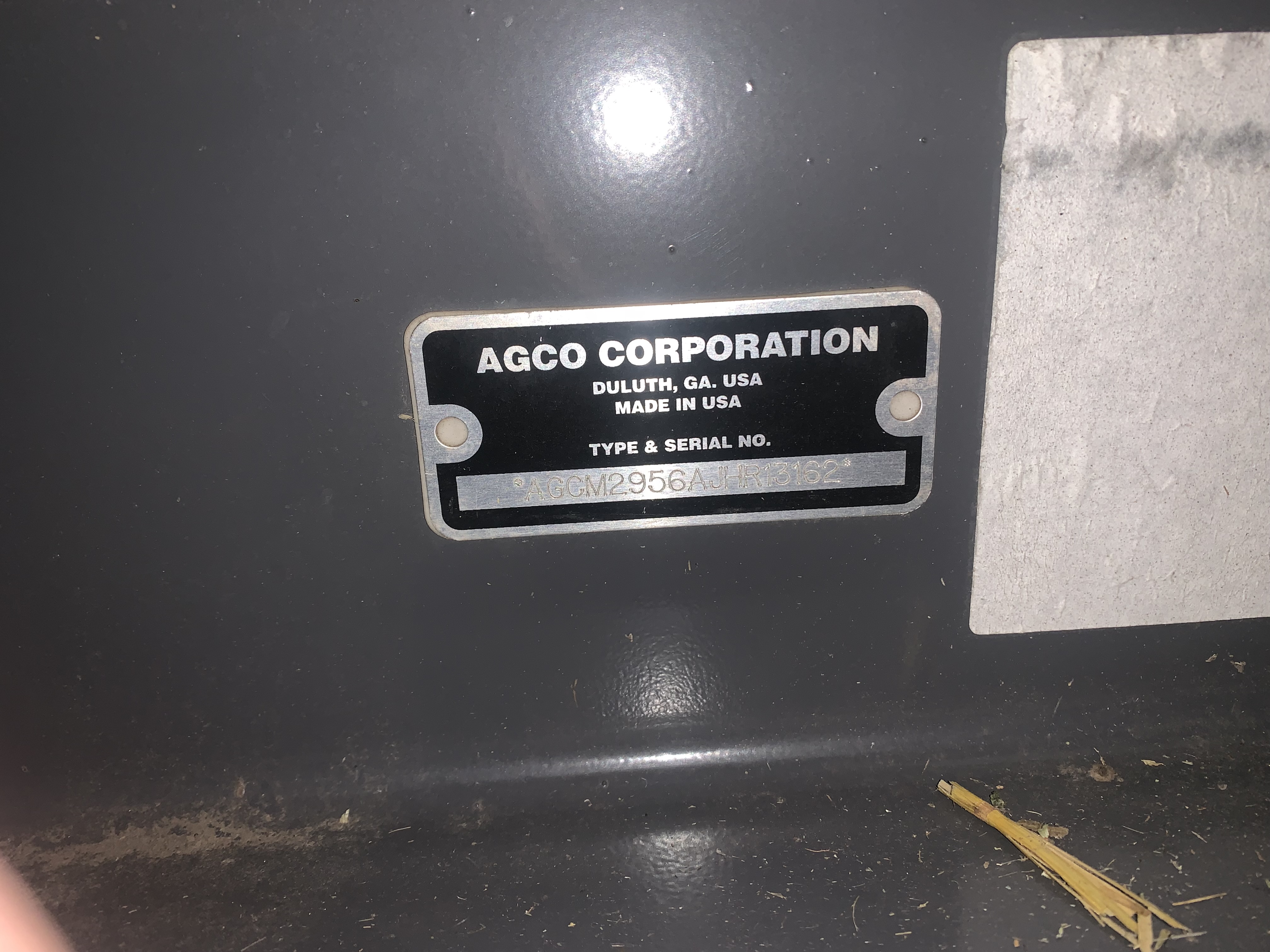 2018 Massey Ferguson 2956A Baler/Round