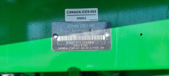 2018 John Deere S780 Combine