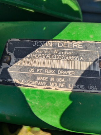 2013 John Deere 635FD Header Combine