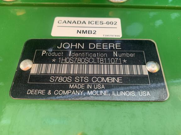 2020 John Deere S780 Combine