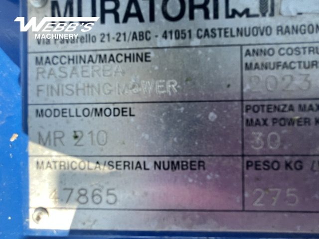 2024 Muratori MR210 Mower