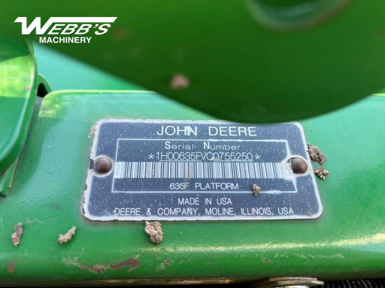 2013 John Deere 635F Header Combine