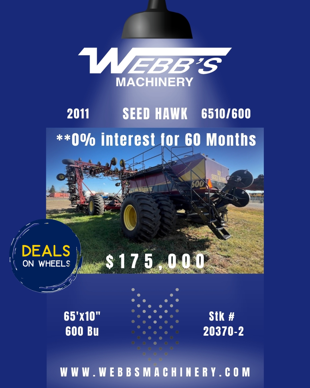 2011 Seed Hawk 6510/600 Air Drill