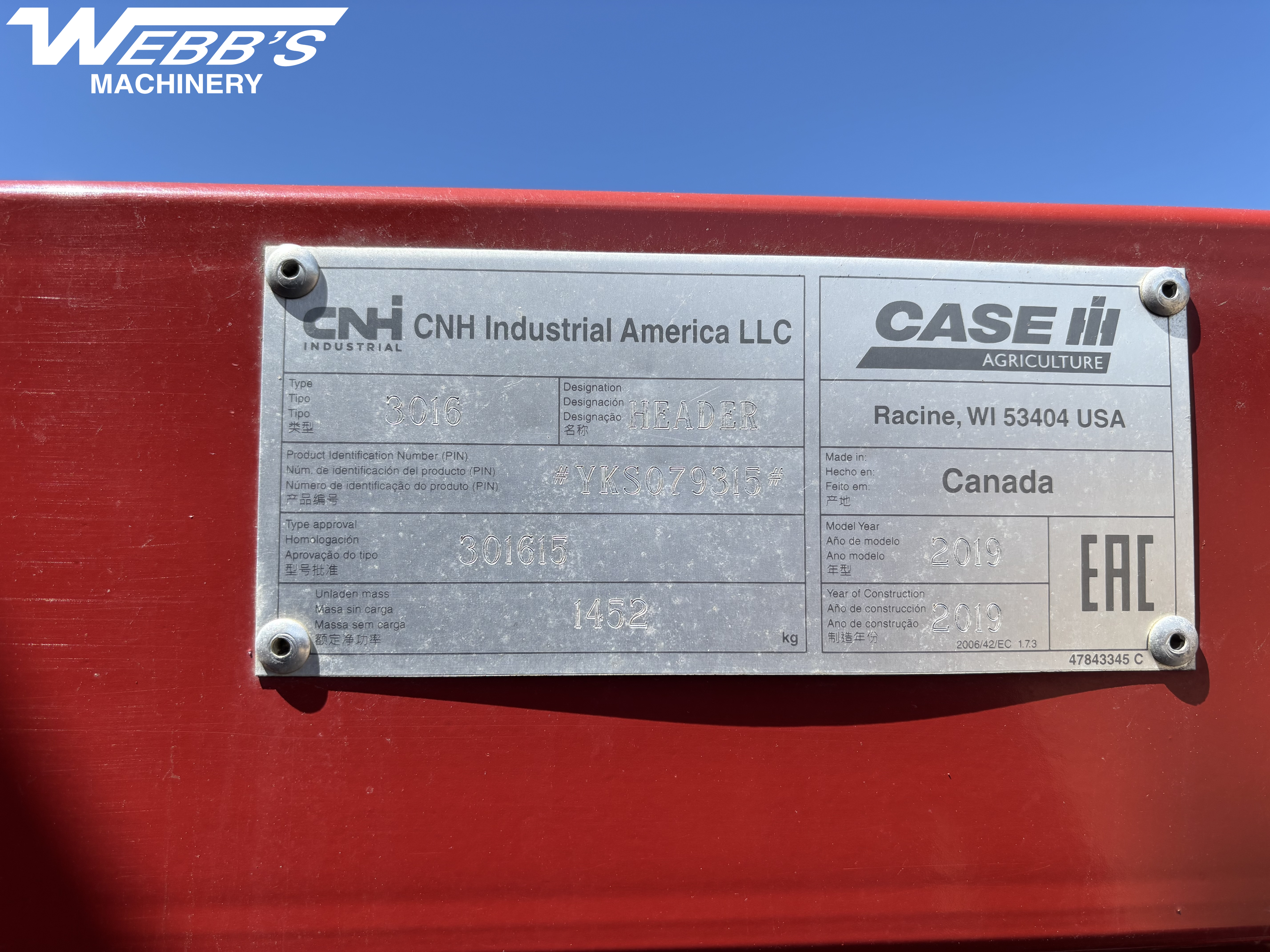 2018 Case IH 9240 Combine