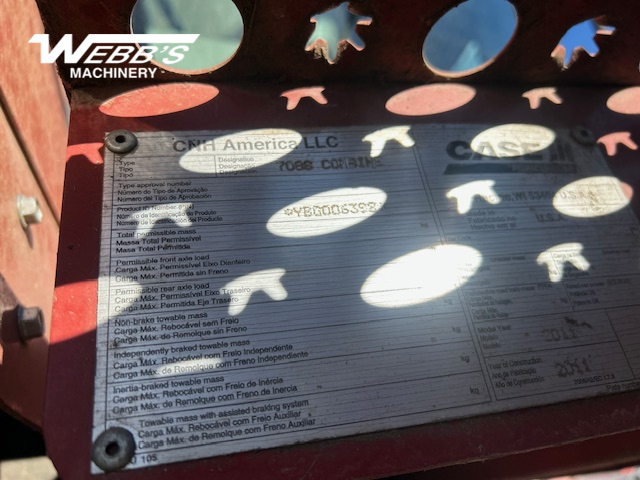 2011 Case IH 7088 Combine