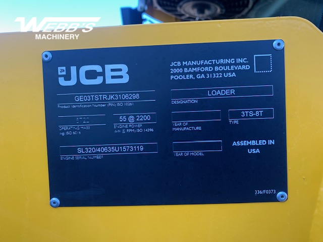 2019 JCB 3TS-8T Compact Track Loader