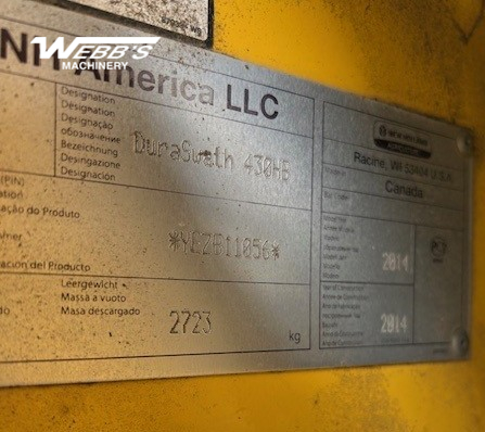 2014 New Holland 430HB Windrower Header