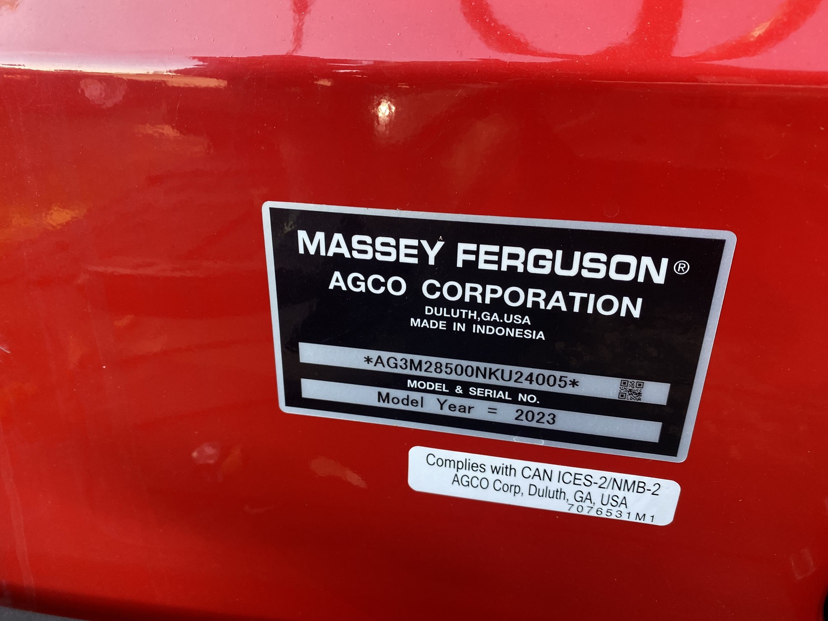 2023 Massey Ferguson 2850E Tractor