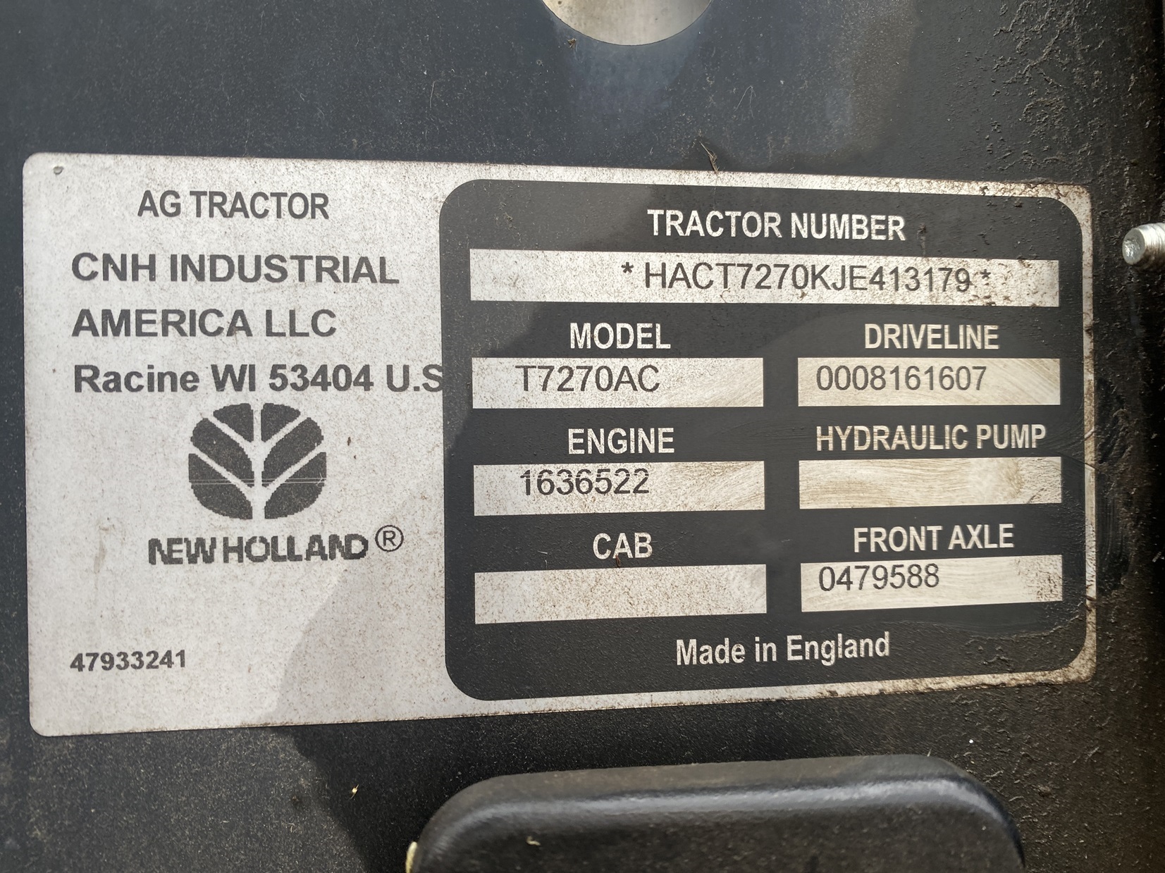 2019 New Holland T7.270 T4B Tractor