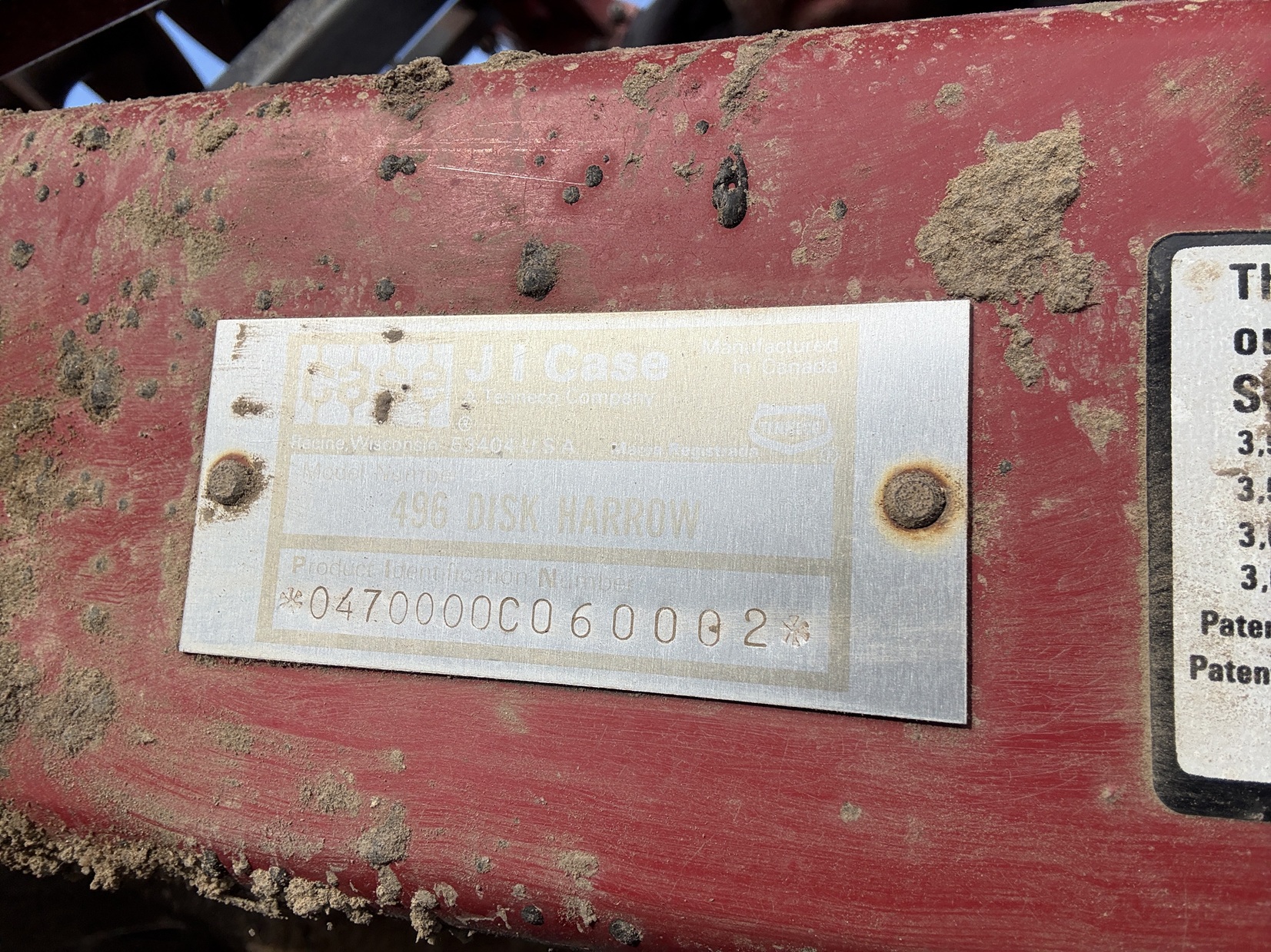 1995 Case IH 496 Disk