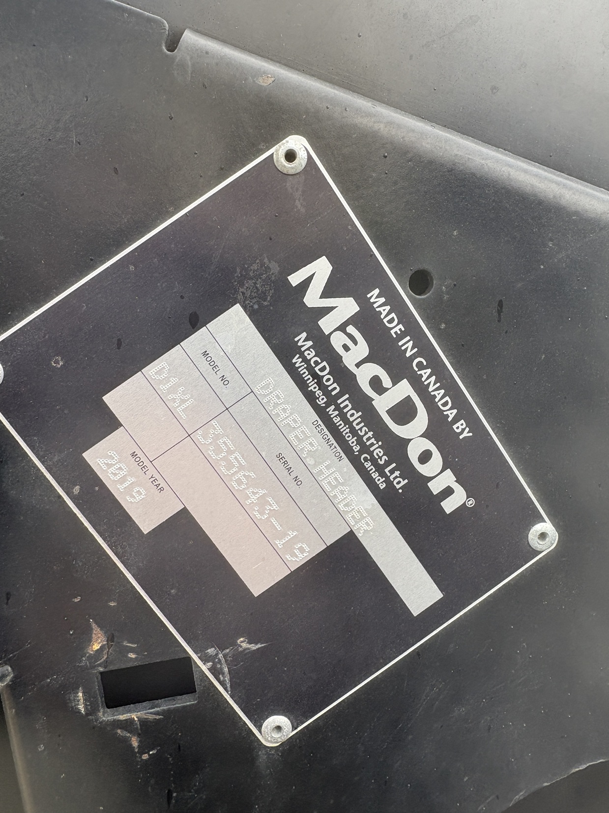 2019 MacDon M1170 Windrower