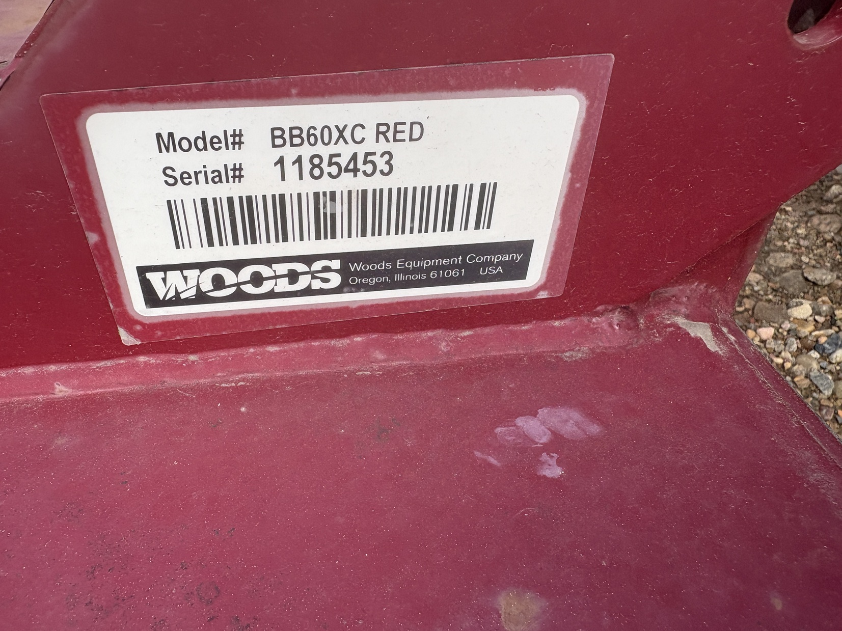 2014 Woods BB60 Mower/Rotary Cutter