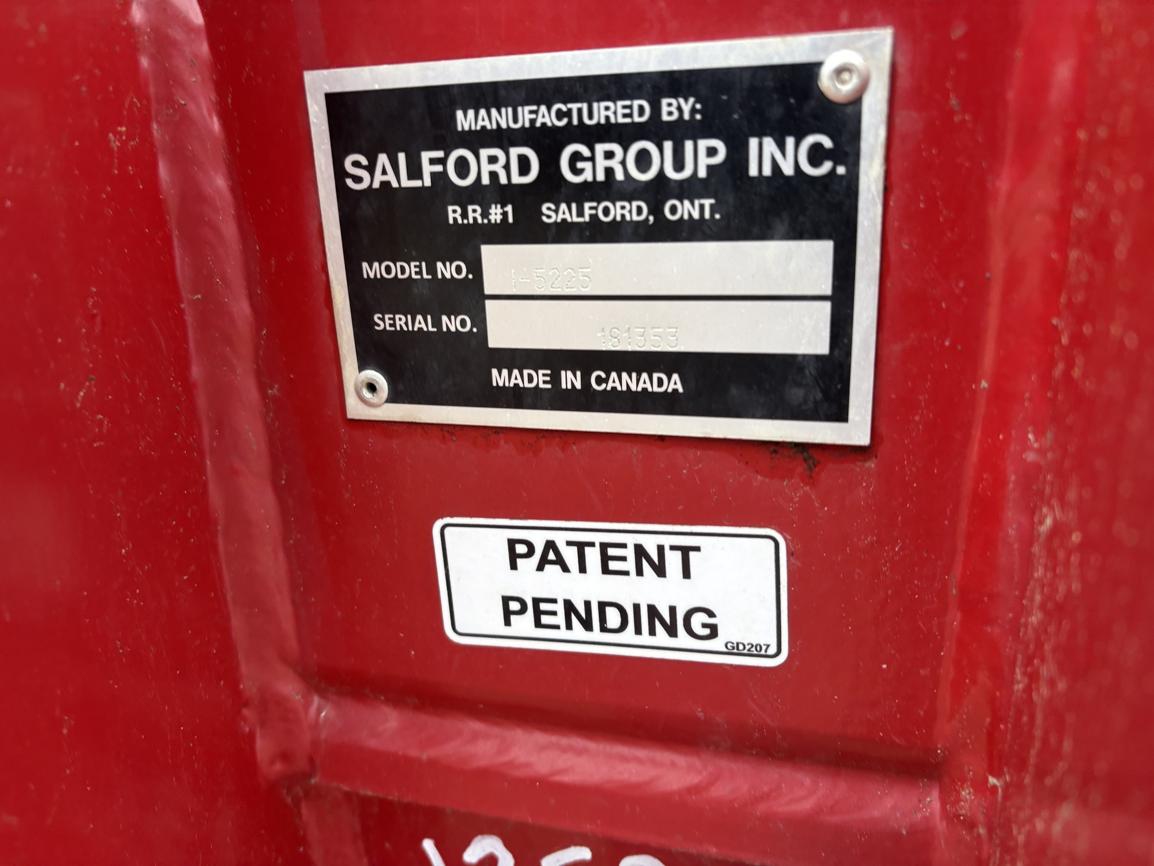 2018 Salford I-5225 Disk High Speed