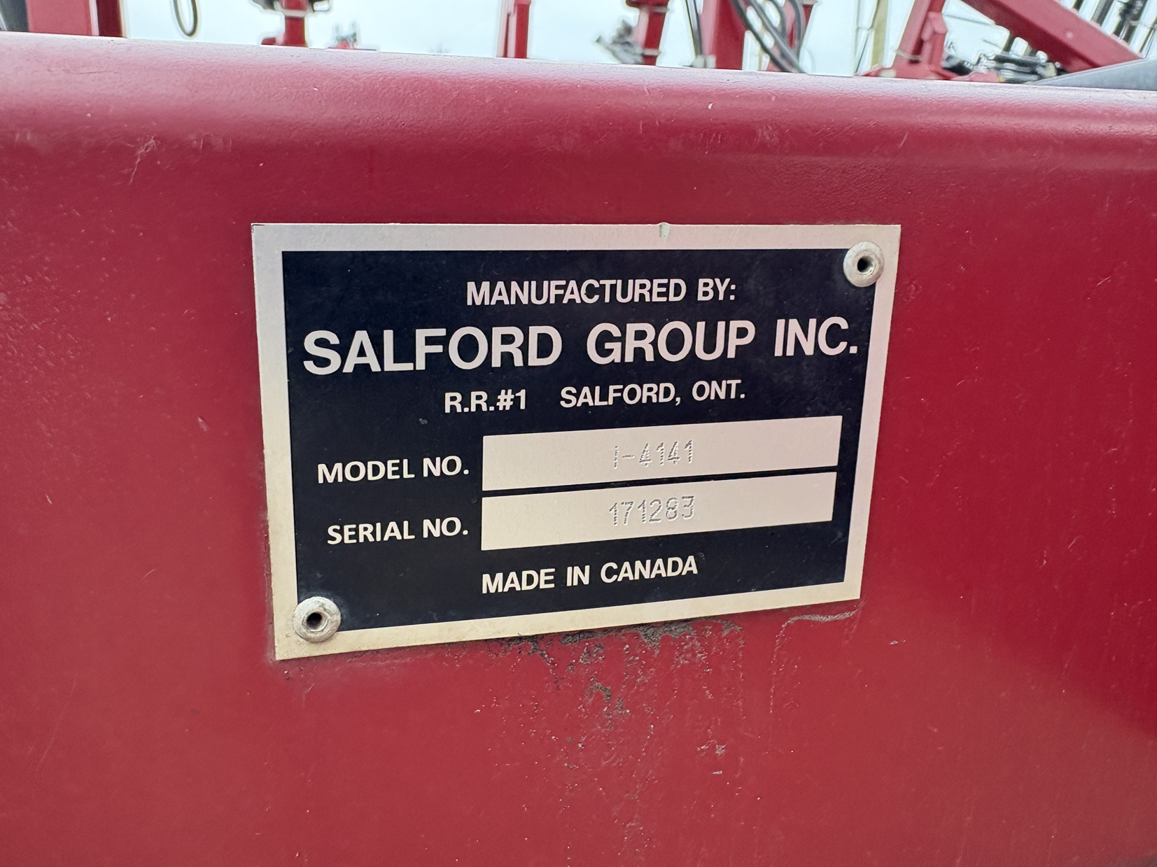 2017 Salford I-4141 Vertical Tillage