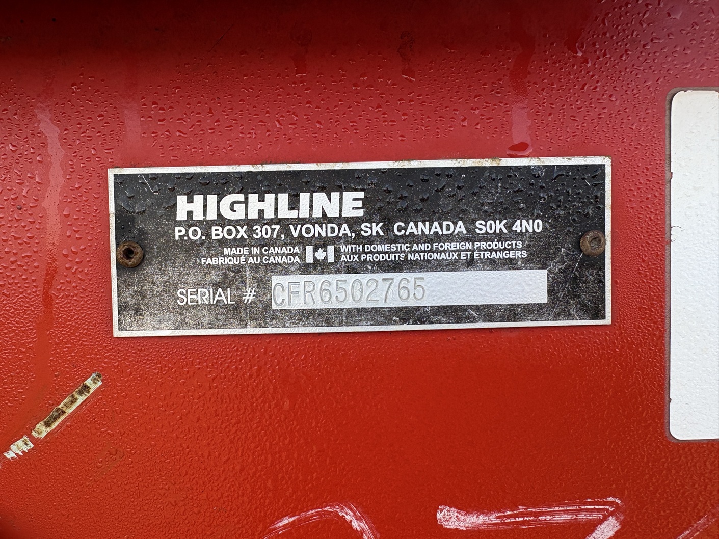 2015 Highline CFR650 Bale Processor