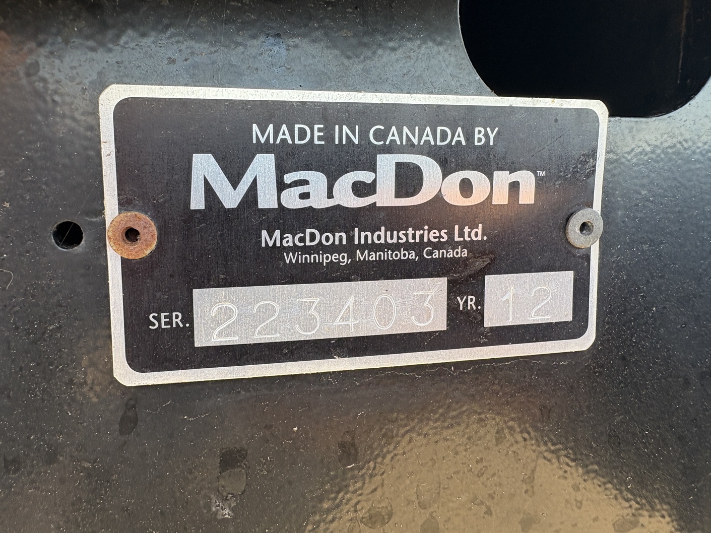 2012 MacDon M155 Windrower
