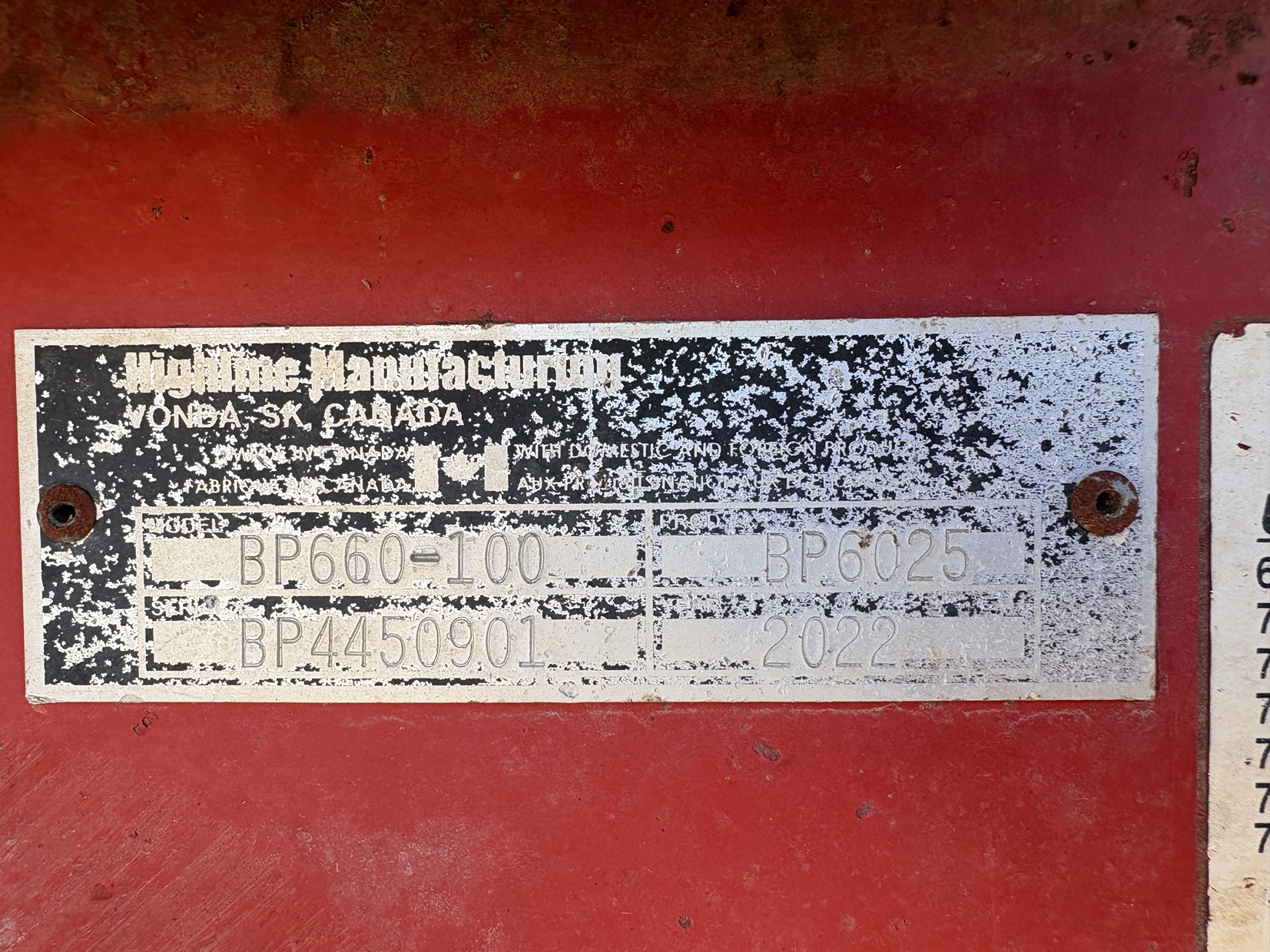 2022 Highline CFR660 Bale Processor