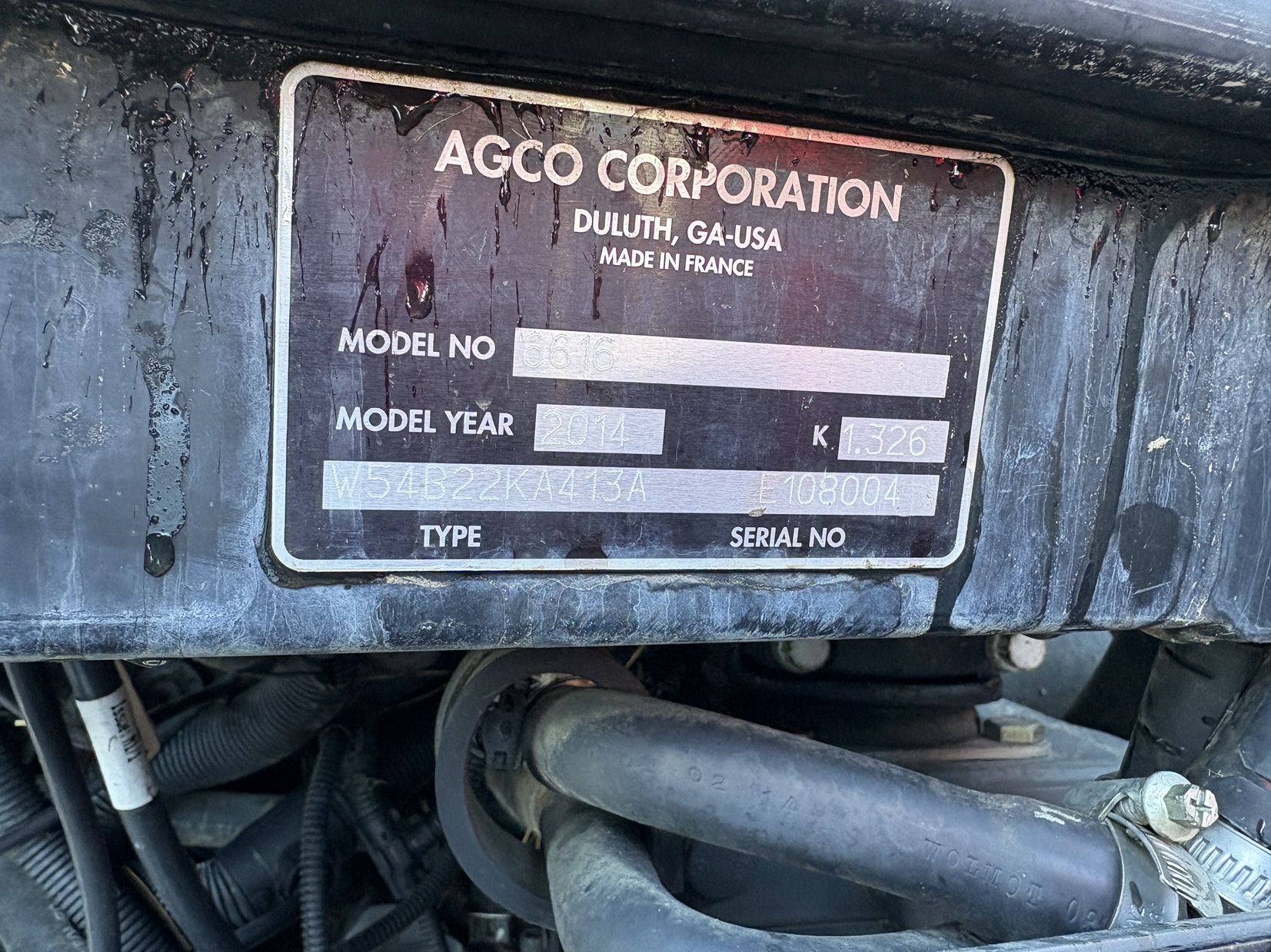 2014 Massey Ferguson 6616 Classic Tractor