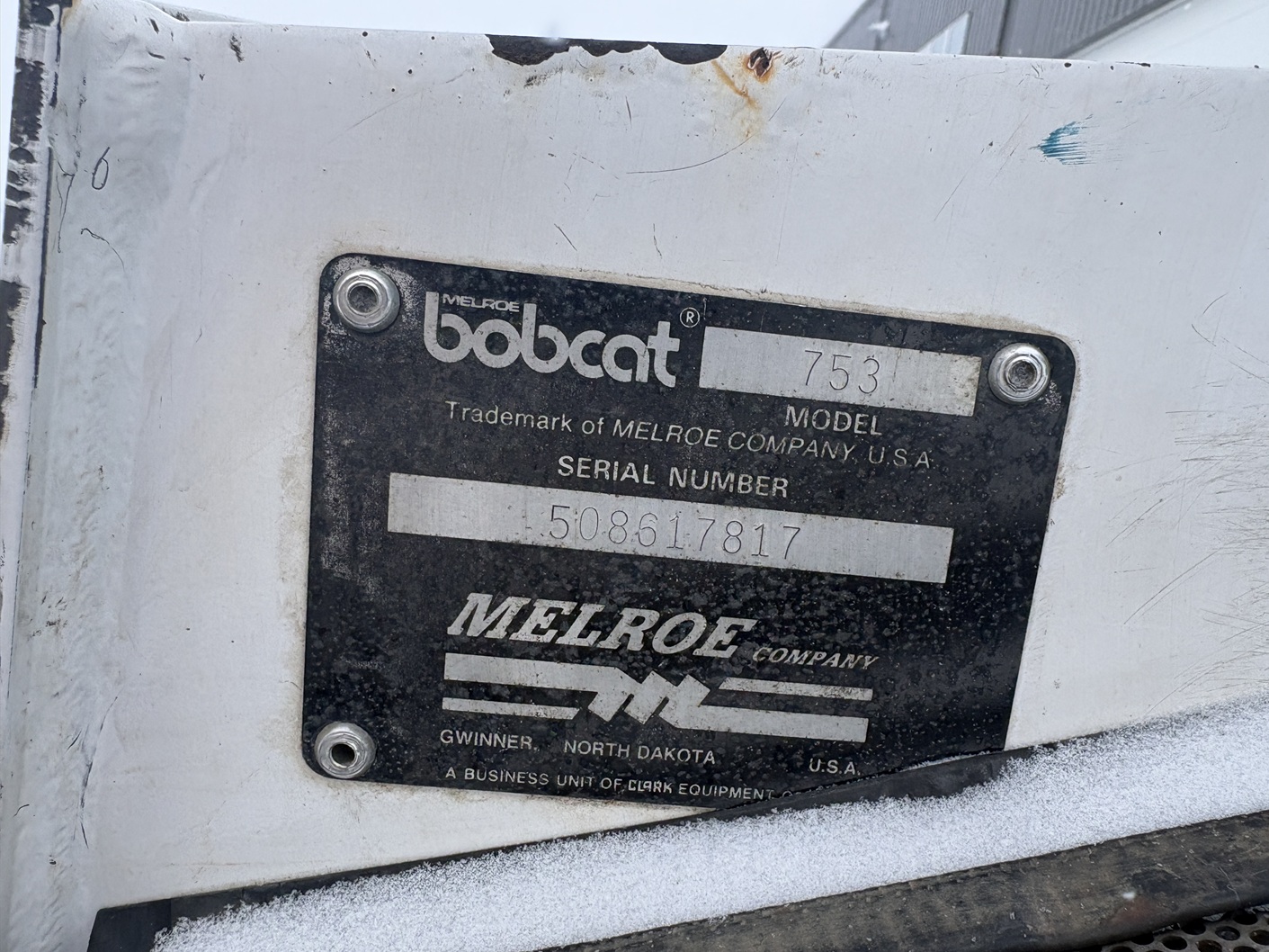 1992 Bobcat 753 Skid Steer Loader