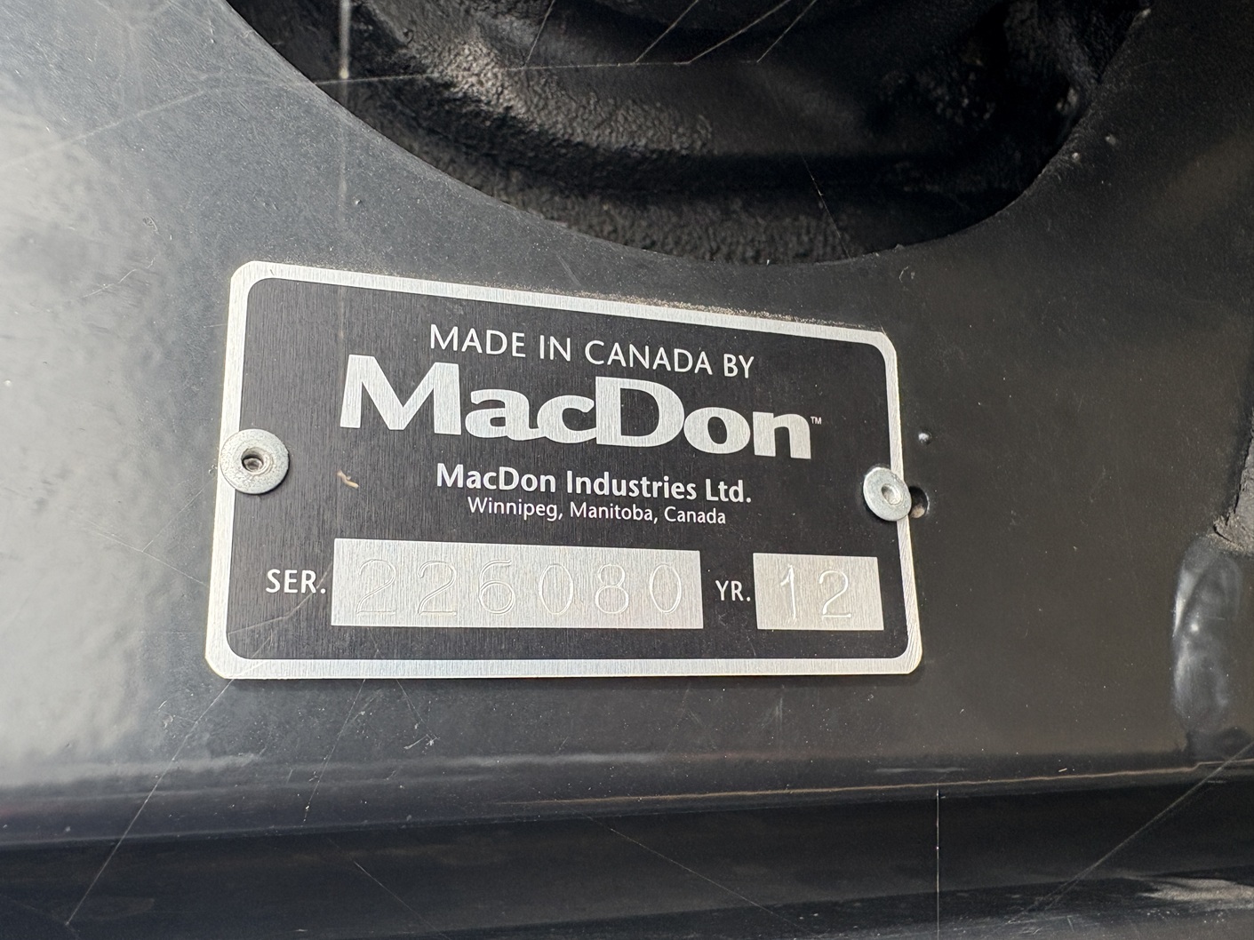 2012 MacDon D60-35 Header Draper