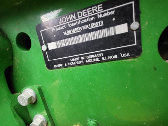 2022 John Deere 6R 165 Tractor