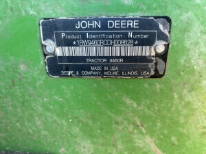 2013 John Deere 9460R Tractor 4WD