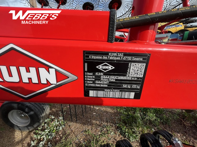 2024 Kuhn GA4230T Rake