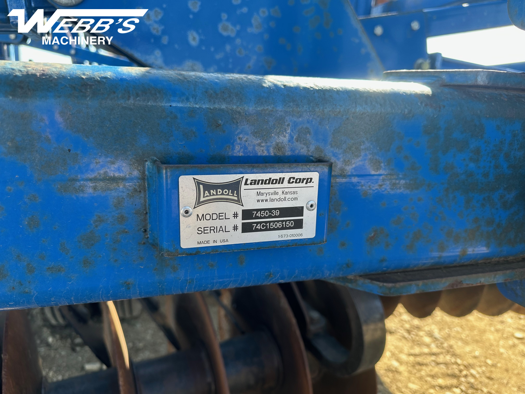 2015 Landoll 7450-39 Vertical Tillage