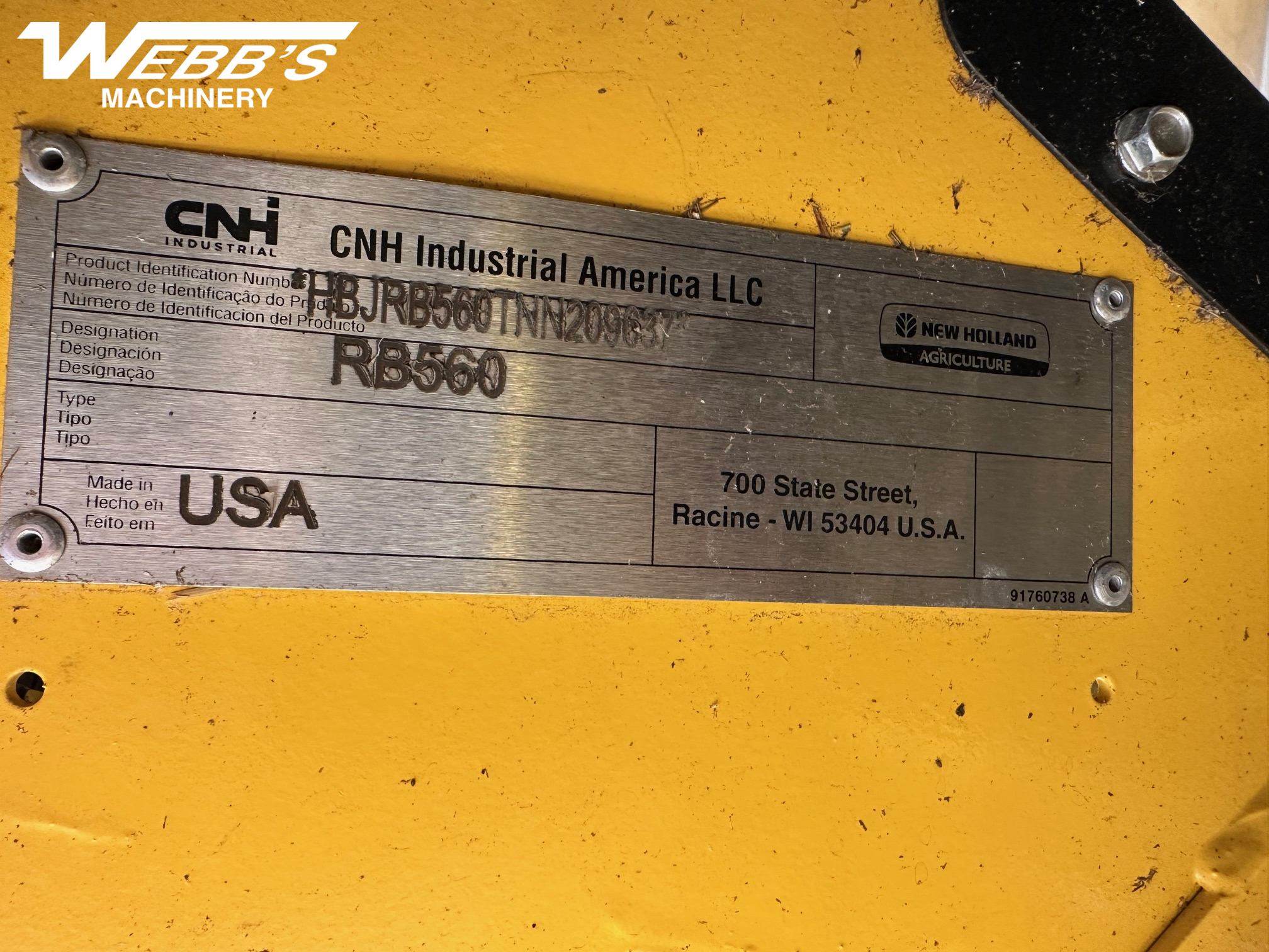 2023 New Holland Rollbelt 560 Baler/Round
