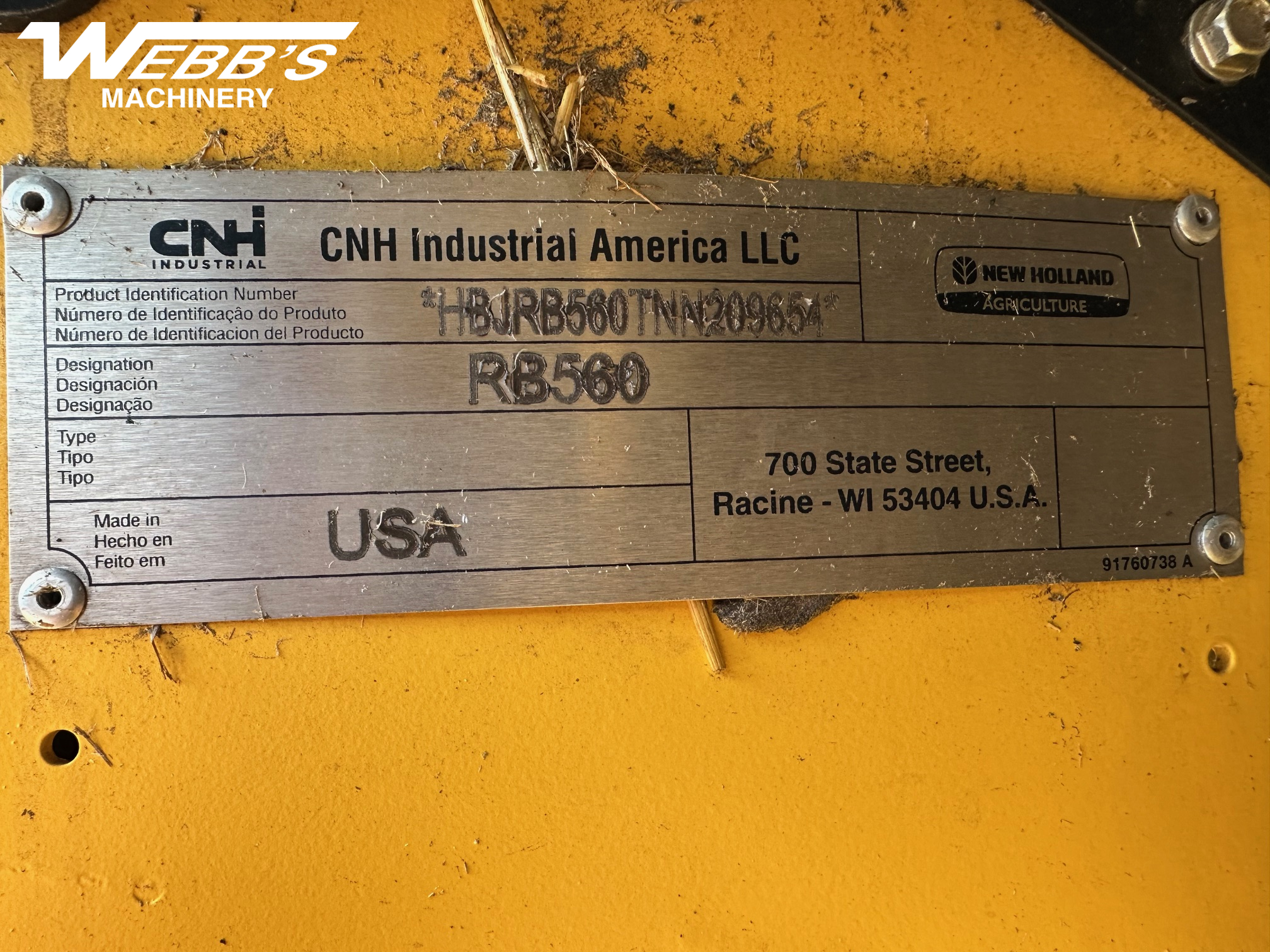 2023 New Holland Rollbelt 560 Baler/Round