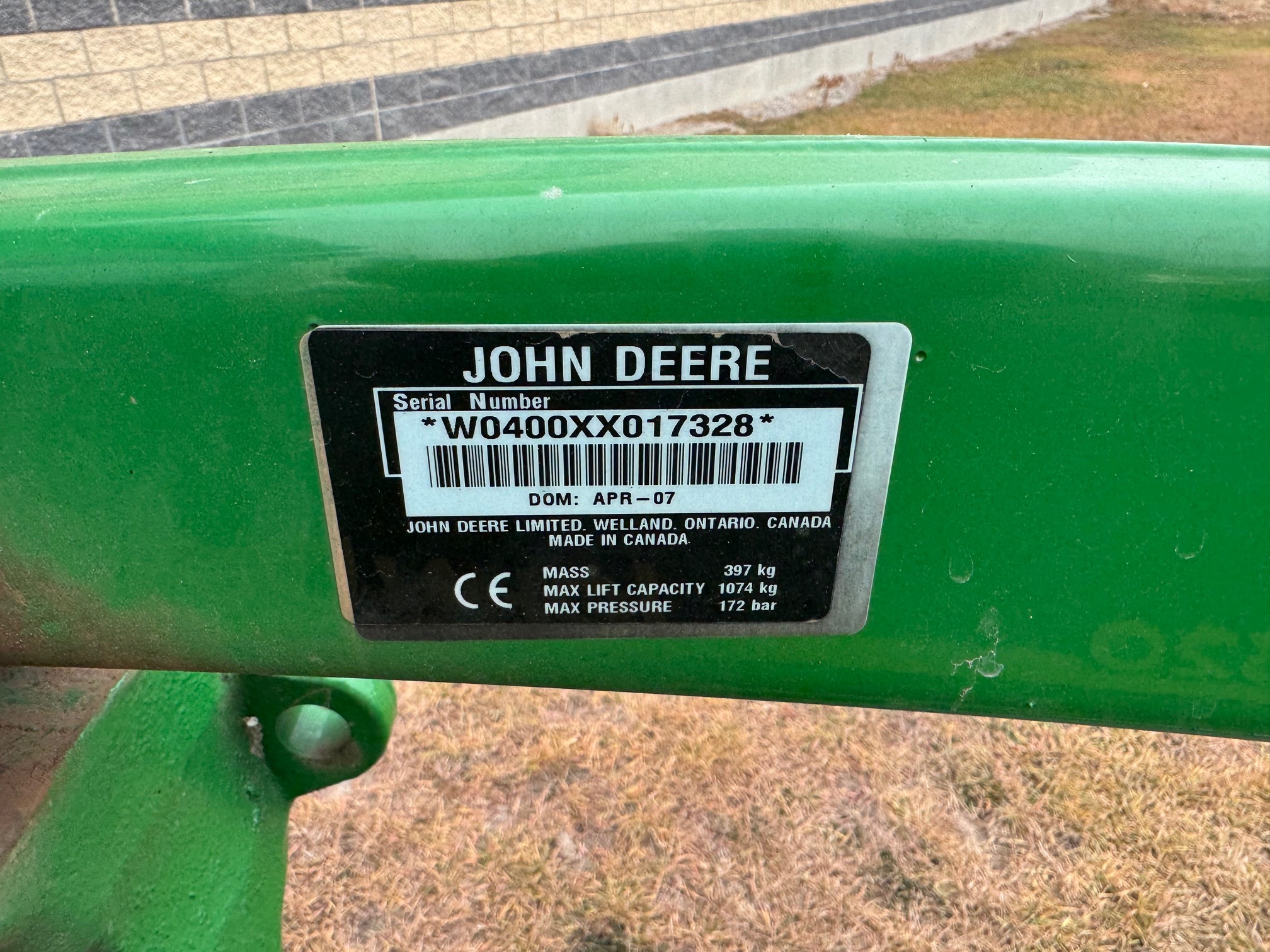 2007 John Deere 4520 Tractor Compact