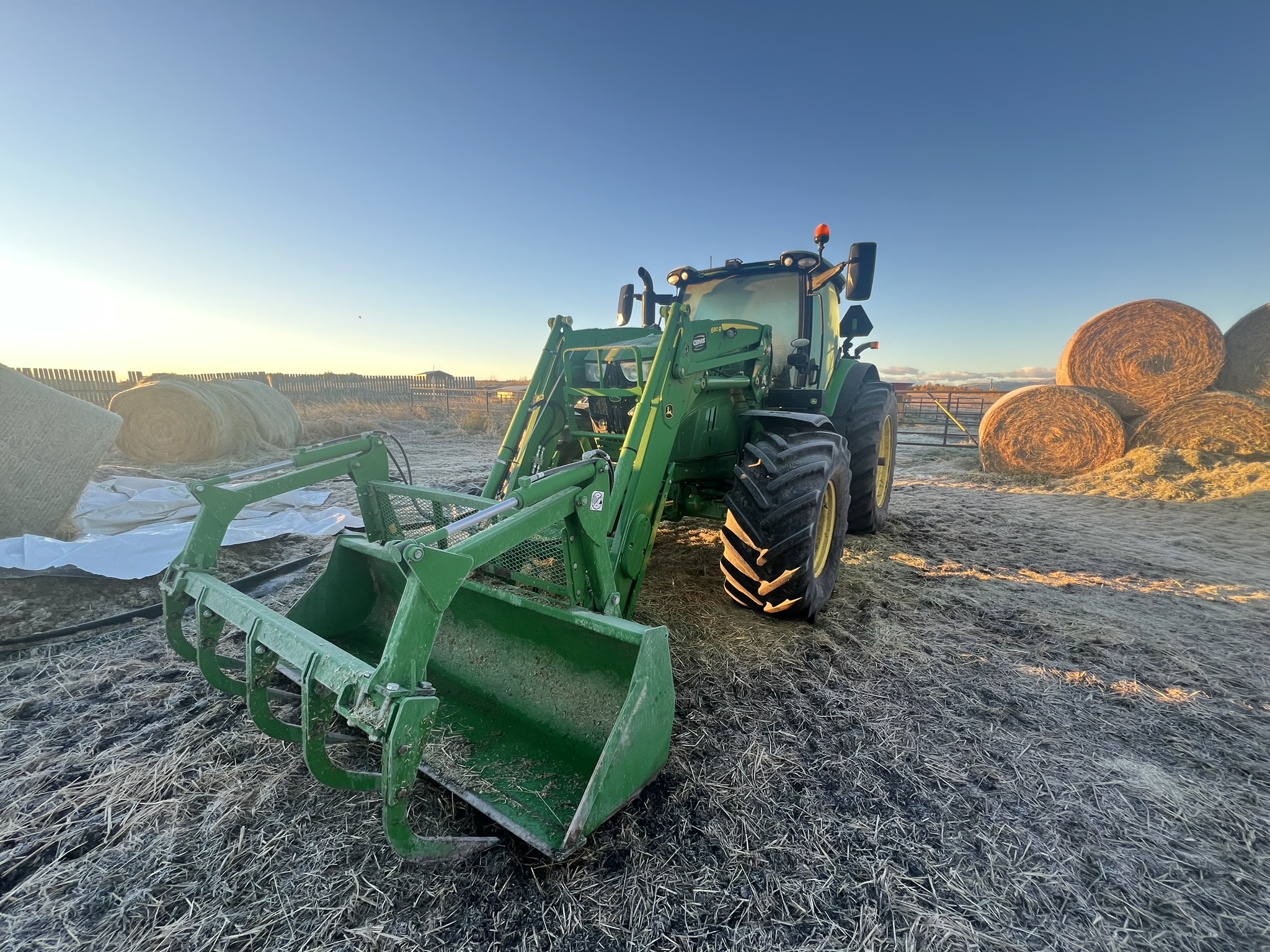 2021 John Deere 6195R Tractor