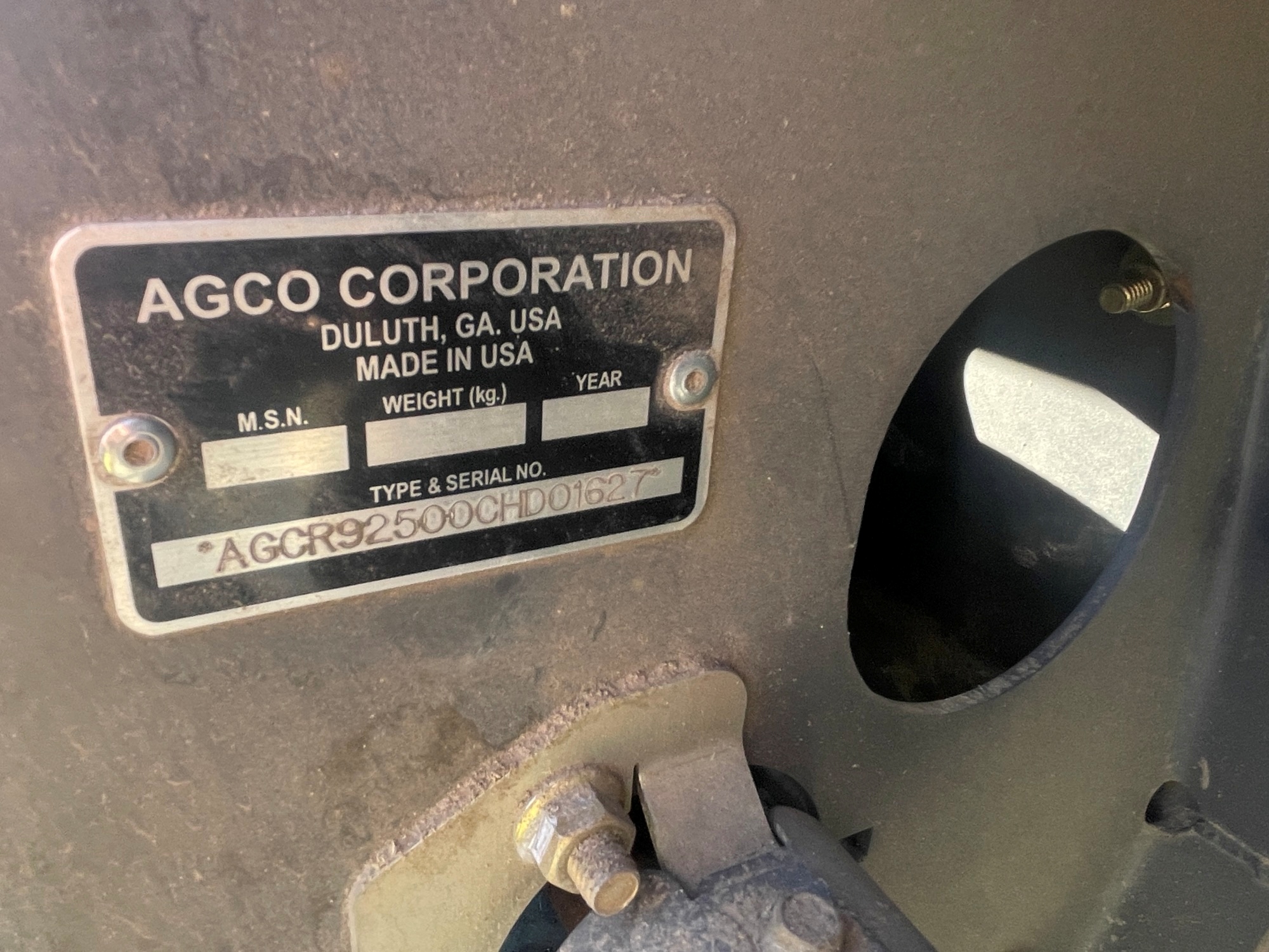 2012 AGCO 9250 Header Draper