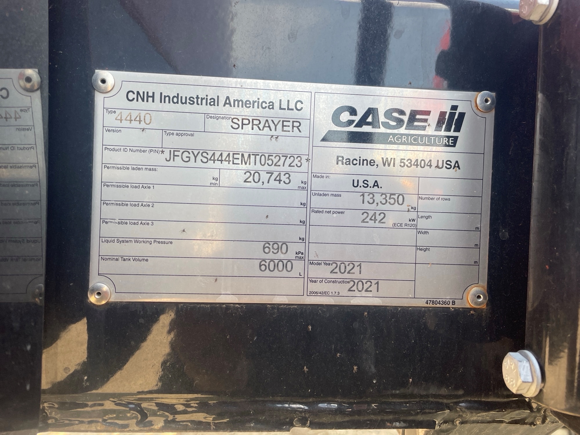 2021 Case IH 4440 Sprayer/High Clearance