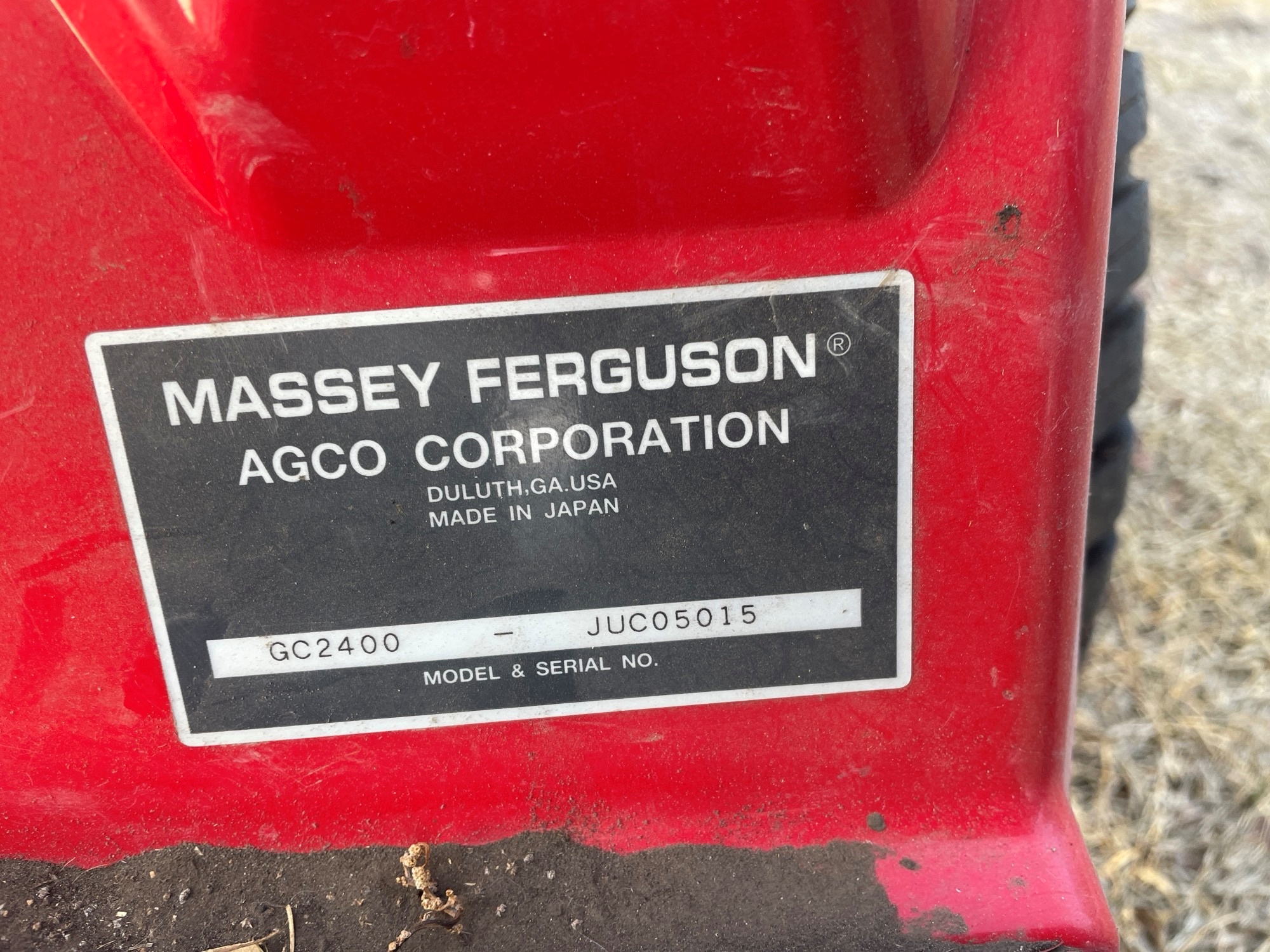 2009 Massey Ferguson GC2400 Tractor Compact