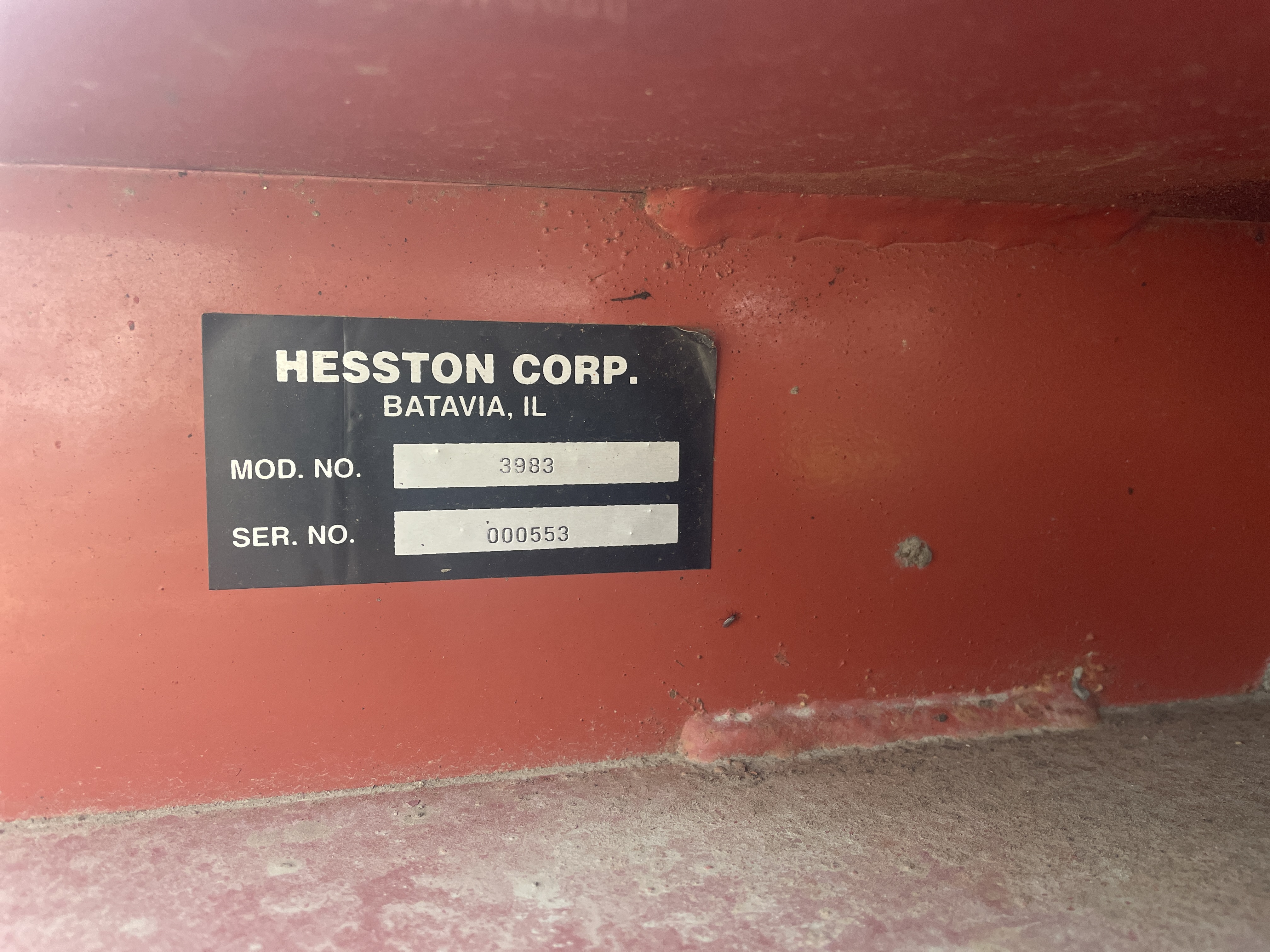 2000 Massey Ferguson 3983 Rake/V