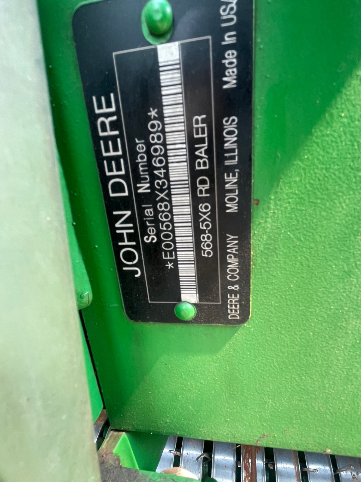 2008 John Deere 568 Baler/Round