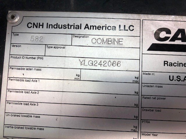 2020 Case 8250 Combine
