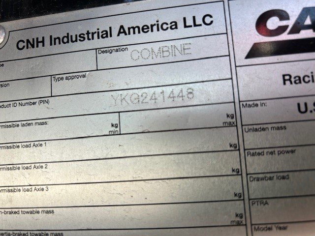 2020 Case 8250 Combine