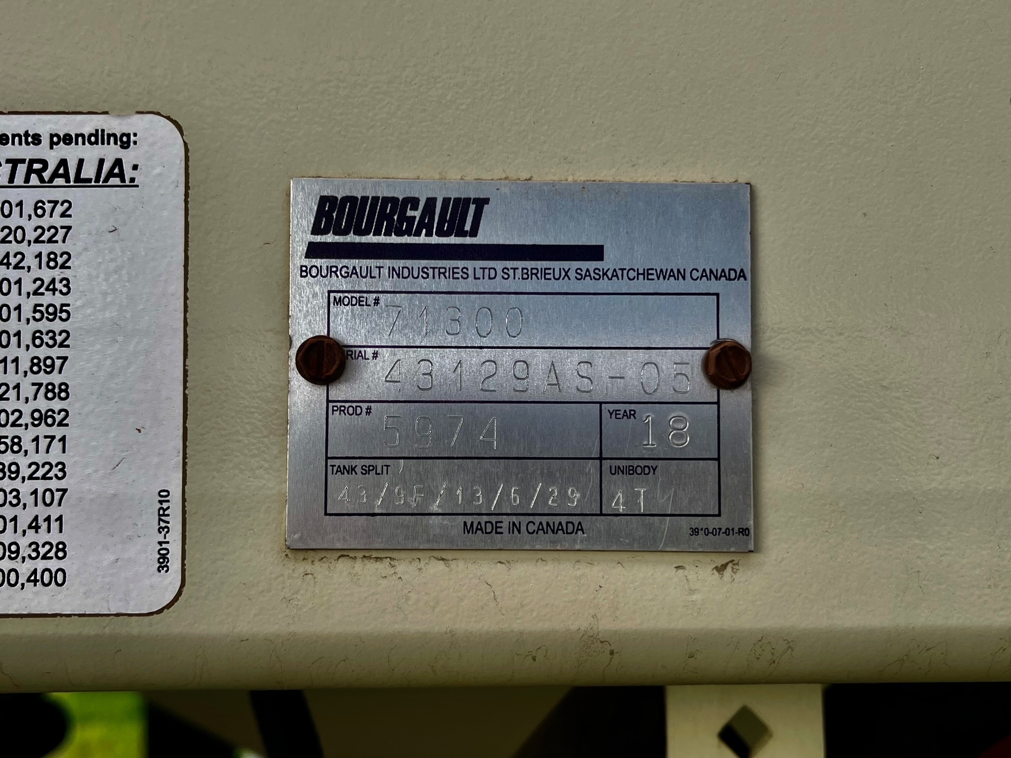 2018 Bourgault 71300 Air Tank/Cart